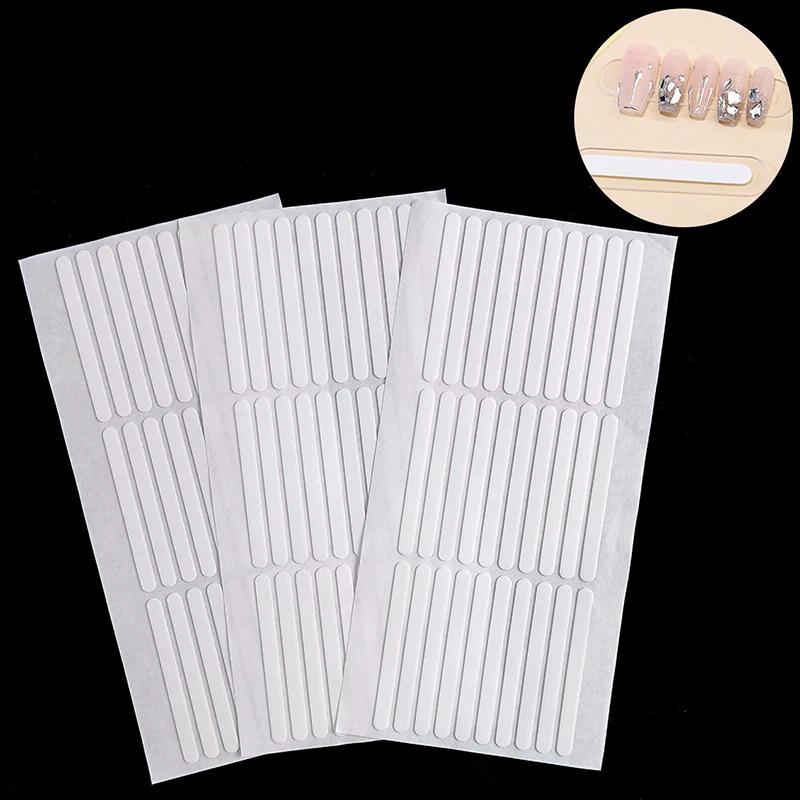 300pcs/10 Adhesive Sheet Double Sided Showing Shelf Nail Tips Self Removable Nail Art Display Stand Stickers
