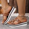 Fashion New Platform Sandals Summer Wedges fashion Shoes Women Platform Heels Sandals Luxury Summer Slides Women Luxury Women Sandals