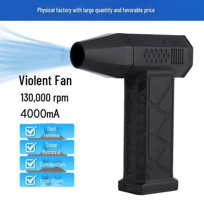 High-Power USB Rechargeable Turbo Fan for Outdoor Use