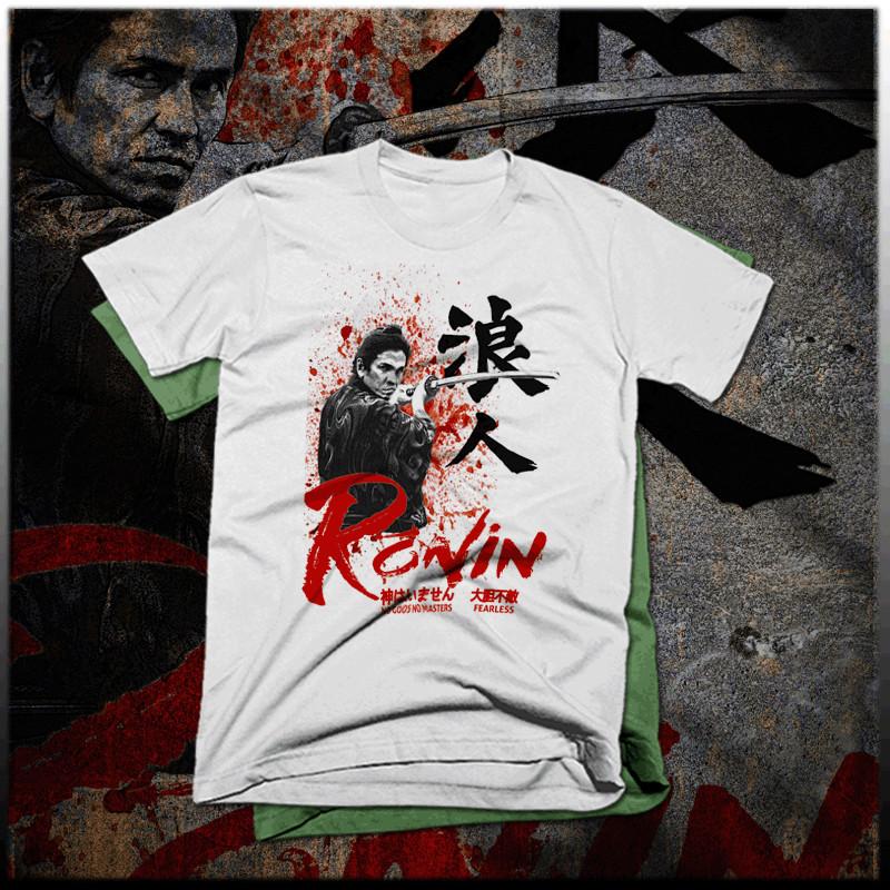

Samurai T-Shirt Ronin warrior sword Bushido Code Japanese katana Kanji tee 3XL