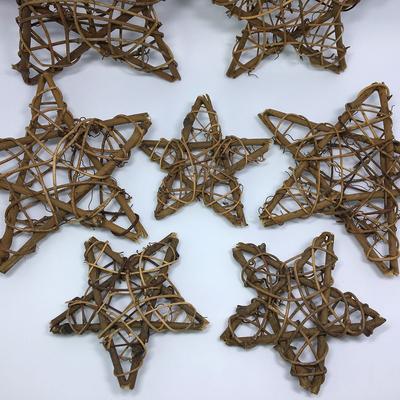 10-30cm Hot Wreaths Party Decorations Craft Sepak Takraw Wooden Heart Shape Rattan