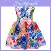 Vestido de Menina Lilo Stitch Com Laço de Borboleta Poliéster Algodão Para Primavera Outono Brincadeiras