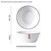 Nordic Style 45-Piece Tableware Set: Plates, Rice Bowls, Diamond Soup Bowls, and Fish Plates for 10 People