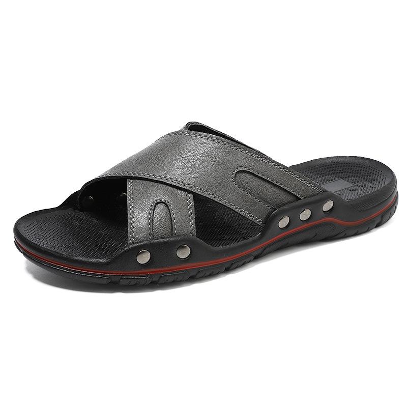 Men s Plus Size 2233 Summer Sandals - Trendy Korean Style Beach and Outdoor Shoes 48