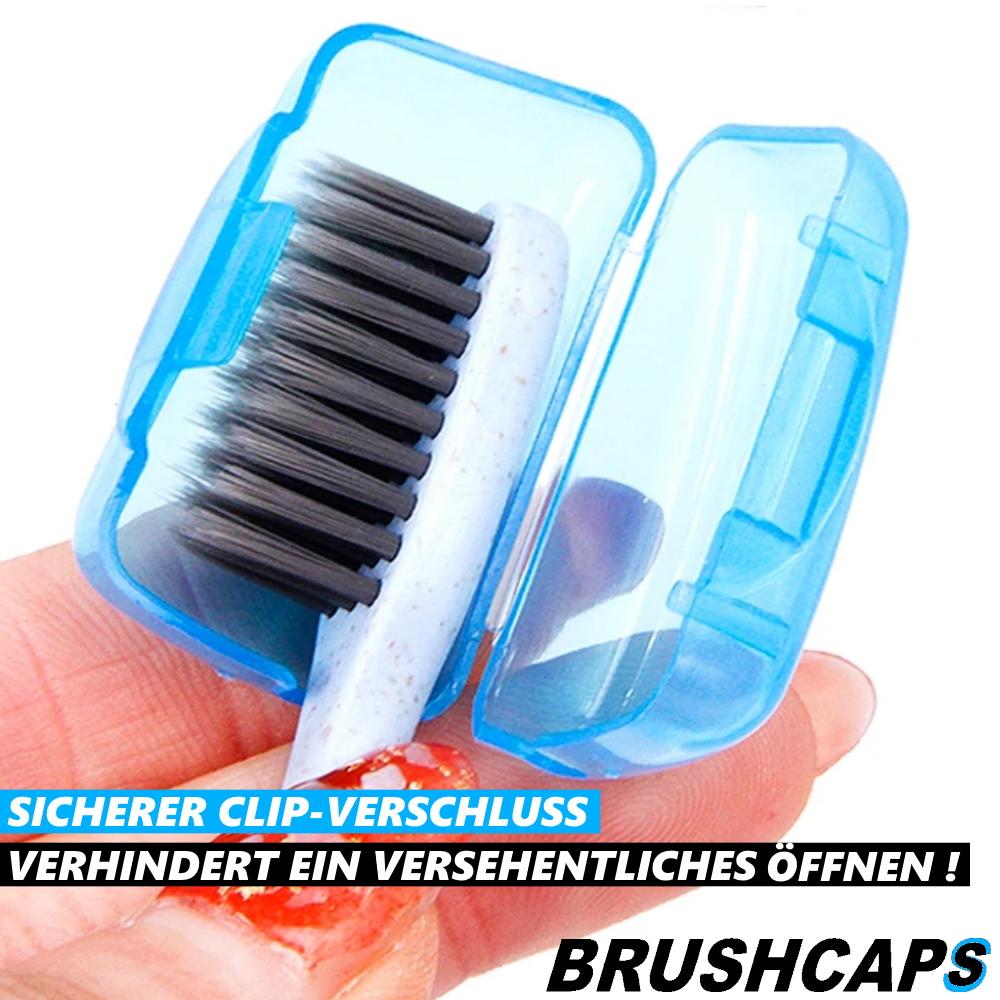 BRUSHCAPS Toothbrush Protective Cap Toothbrush Head Cover Toothbrush Protector [4 Pack]
