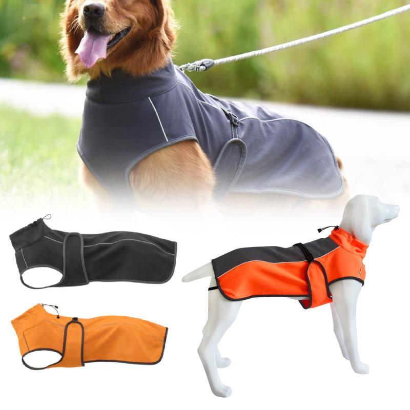 Reflective Warm Dog Jacket For Large Breeds Autumn Winter Cozy Pet Apparel