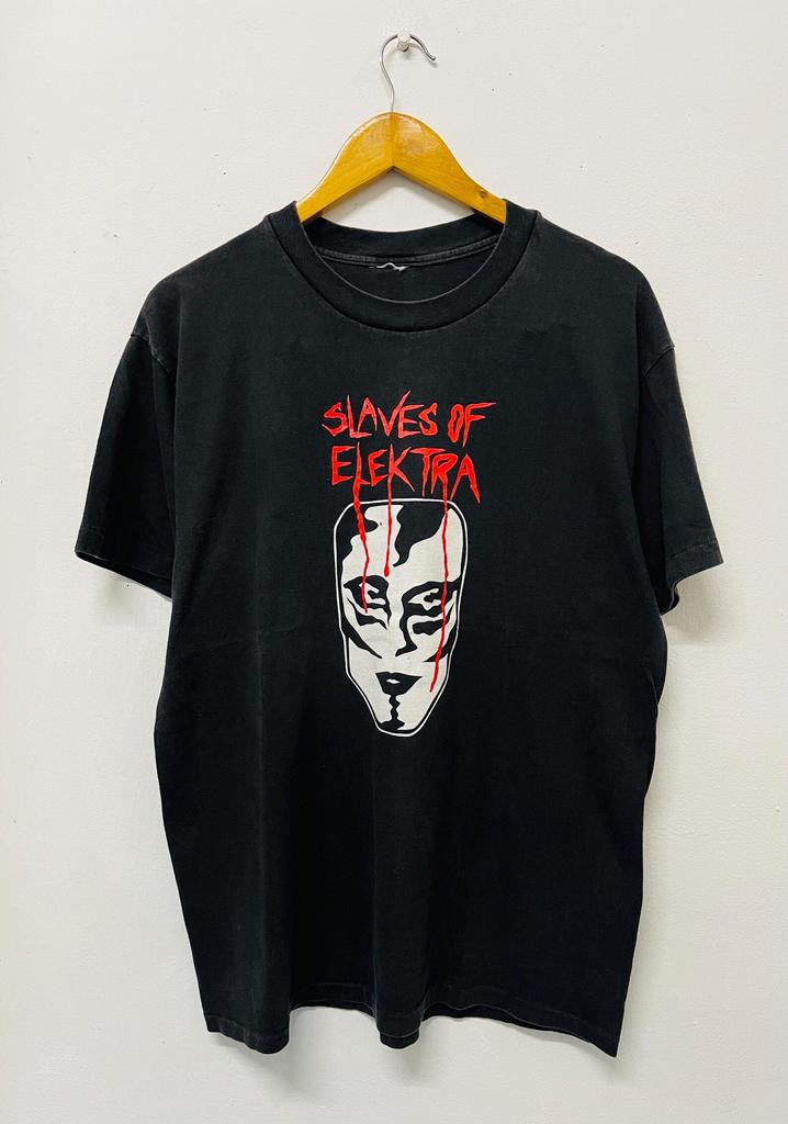 Vintage 90s Slaves Of Elektra T-Shirt San Francisco 1991 / American Theat / 90s Movie Film / Best Director / Black / Size L / American Cult