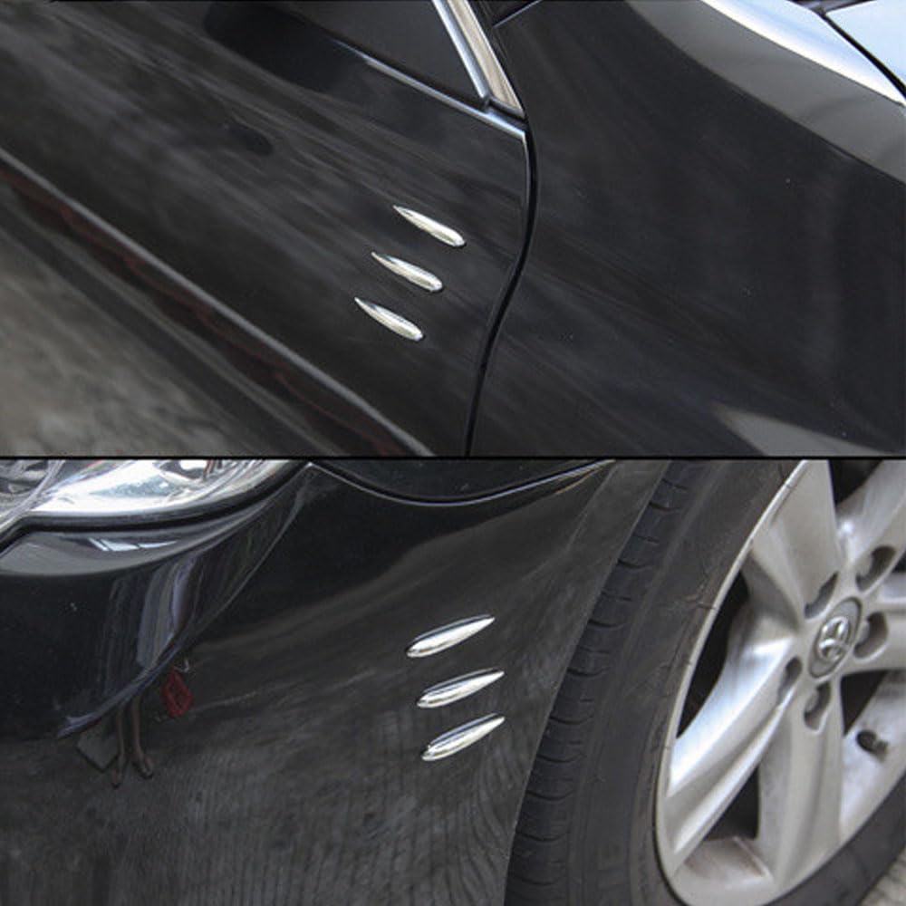 EOMECUIGAO Vortex Generator Auto Set mit 12 Stück Universal Klar Strömungs Aerodynamisch Kratzschutz Tür