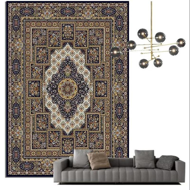 

Винтажный ковер Европейская гостиная Персидский ковер Спальня Диван Чайный столик Прикроватный Этнический стиль Коврик для пола 80 * 120 cm