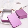 Small Rectangular Tinplate Box Portable Mini Candy Pill Cases Jewelry Nail Beauty Coin Cases Durable Multifunctional Metal Box