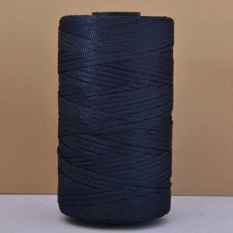 250g Silky Cotton Linen Crochet Yarn 2.5mm Lightweight Ice Silk Flat Ribbon Yarn Handmade Crocheting DIY Bags Hats Hollow Thread