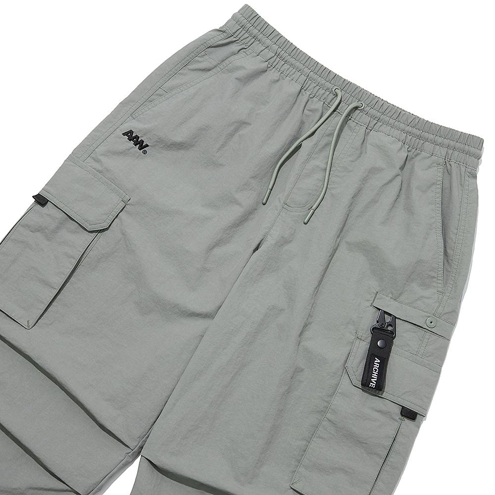 ALL ABOUT NEW Semi-Wide Parachute Pants Khaki Iny3Pl23Akh