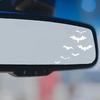 Car Rearview Mirror Stickers Mini Bat Group Reflective Decals Vinyl Waterproof Stickers Halloween Decorations Stickers