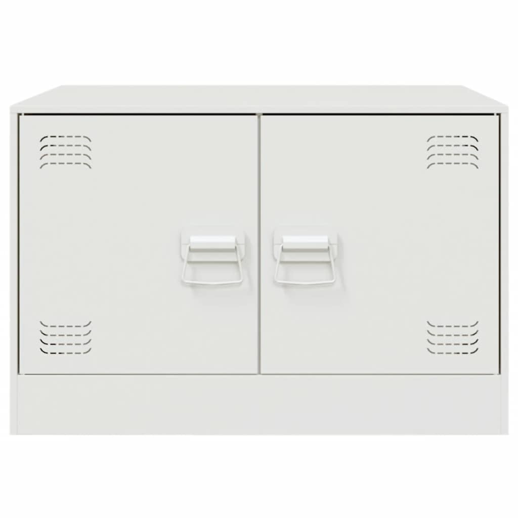 White Coffee Table 67 x 50 x 44 cm Steel