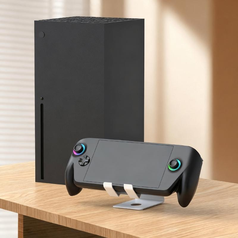 Travel Friendly Space Saving Universal Metal Stand Holder For Tablets And Handheld Devices Ergonomic Design Nonslip Base