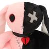 25CM Halloween Stuffed Animal Color Mosaic Reborn Rabbit Cartoon Soft Model for Boys and Girls Christmas Gifts