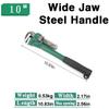 10/12/14/18 inches Heavy Duty Carbon Steel Straight Pipe Wrench ,Large Opening Adjustable Wrench,Cutting of Pipe Pliers