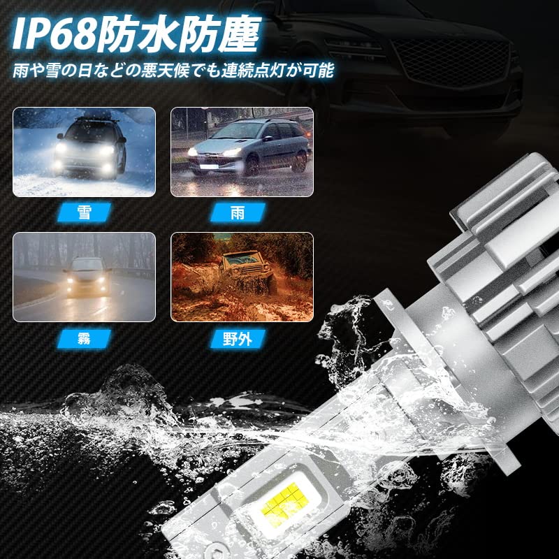 LED Headlight D Hi/Lo Switching Vehicle Inspection Compatible LED Bulb