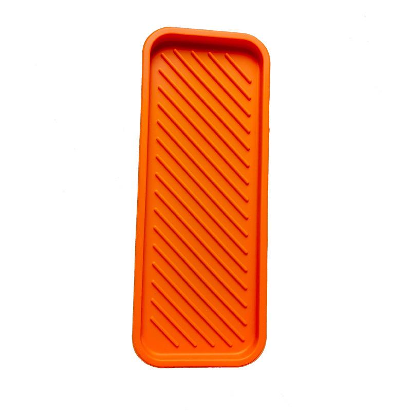 1pc Silicone Sink Protector Mat - Waterproof Splash Tray, Soap Holder & Drainer, Bathroom/Kitchen Storage Guard