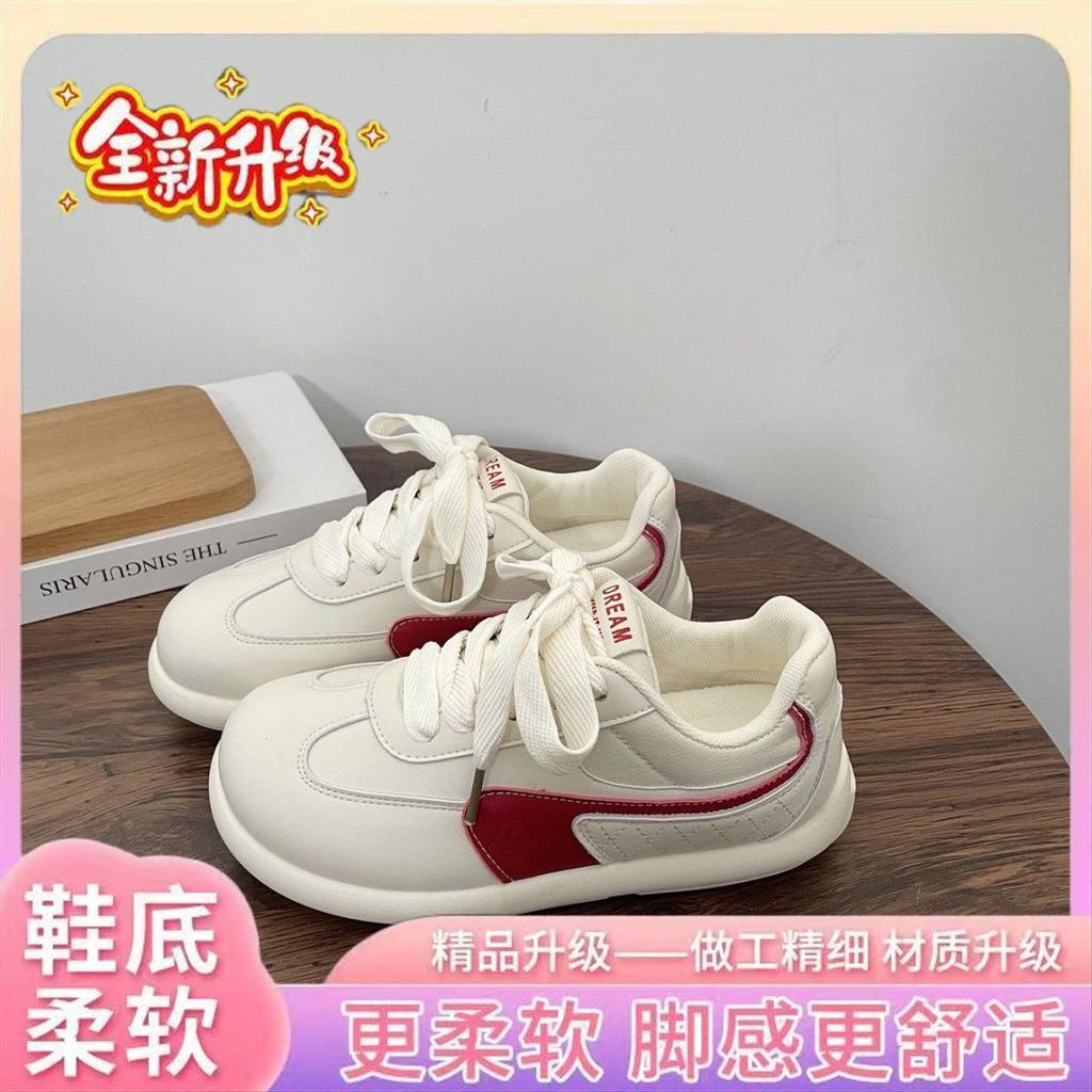 Retro platform women's new spring and autumn versatile shoes, mango head platform white shoes