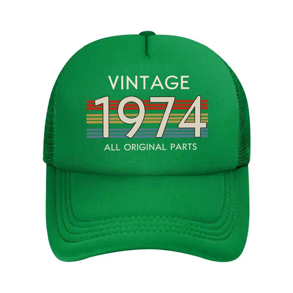 Vintage  All Original Parts Design Mesh Baseball Caps Unisex Women Retro Sun Breathable Snapback Caps Dad Spring Hats