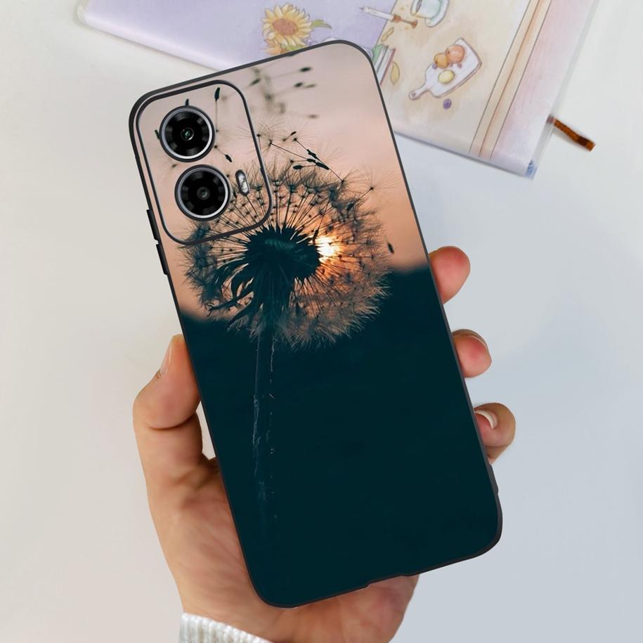For Motorola Moto G24 Power Case 2024 New Fashion Flower Silicone Soft Back Cover For Moto G24 G34 Phone Case MotoG24 G 24 Coque