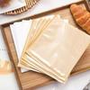 100Pcs Half Clear Plastic Kraft Bread Bag Individual Croissant Loaf Bread Donut Pandesal Pastry Bag