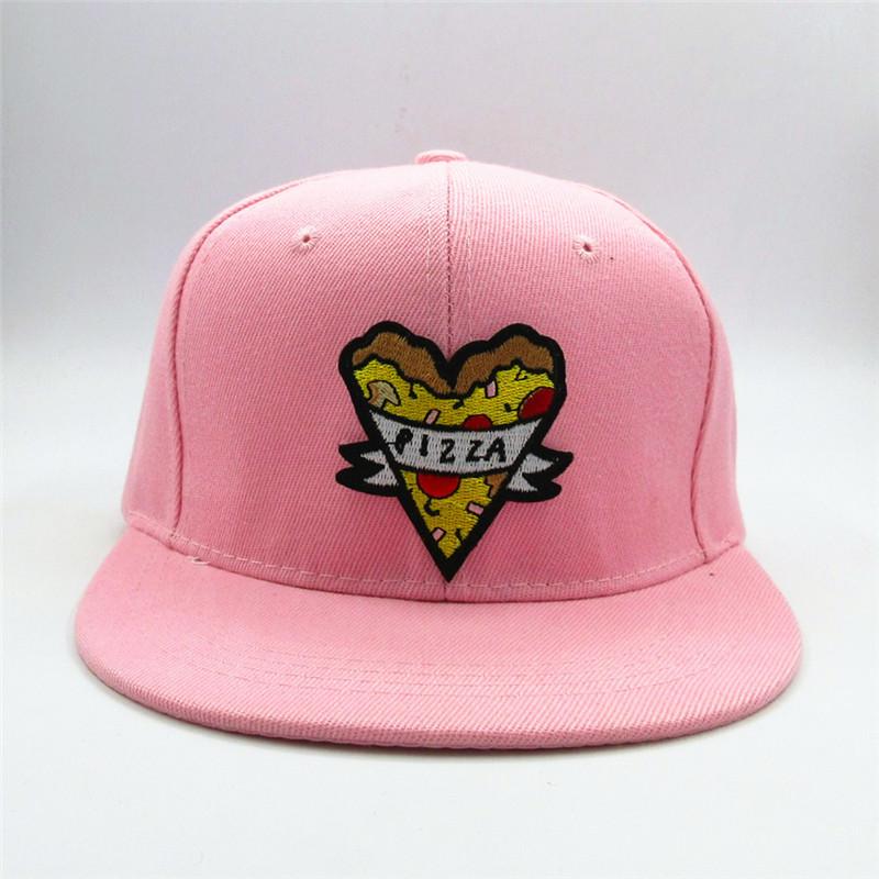 LDSLYJR Geometric Pizza Embroidery Cotton Baseball Cap Hip-hop Cap Adjustable Snapback Hats for Men and Women 358