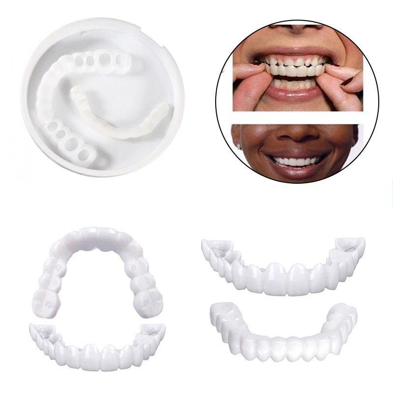 Lower Teeth Upper Dental Veneers Denture Tooth Cover Simulati Set