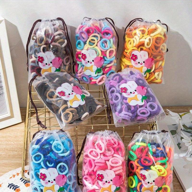Children Small Hair Bands Baby Girl Headbands Colorful Kid Elastic Hair Tie Nylon Scrunchie Hair Rope Hair Accessories Home Bathroom Decor Fall