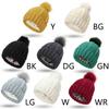 Casual Knitted Hat Fashion for w/ pompom Thick Solid Color Warm Hat Fall Winter