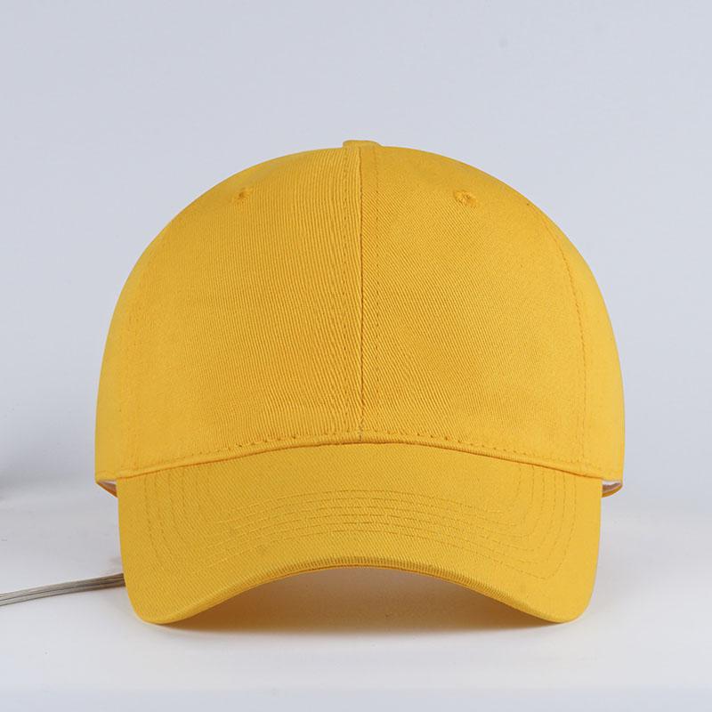 

Basic Solid-Color Soft-Peak Baseball Cap: Classic Unisex Adjustable “Dad” Cap, Casual and Breathable, Available in Multiple Colo жовтий