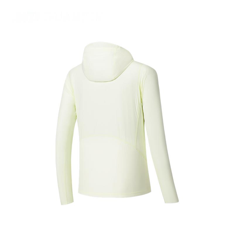 Anta Comfortable Simple Versatile Solid Color Hooded Lightweight Long Sleeve Jacket Women Jackets Eggshell-Blue 162530612-4