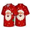 Men's Christmas Themed Holiday Caregiver Uniform for Work In Hospitals and Clinics