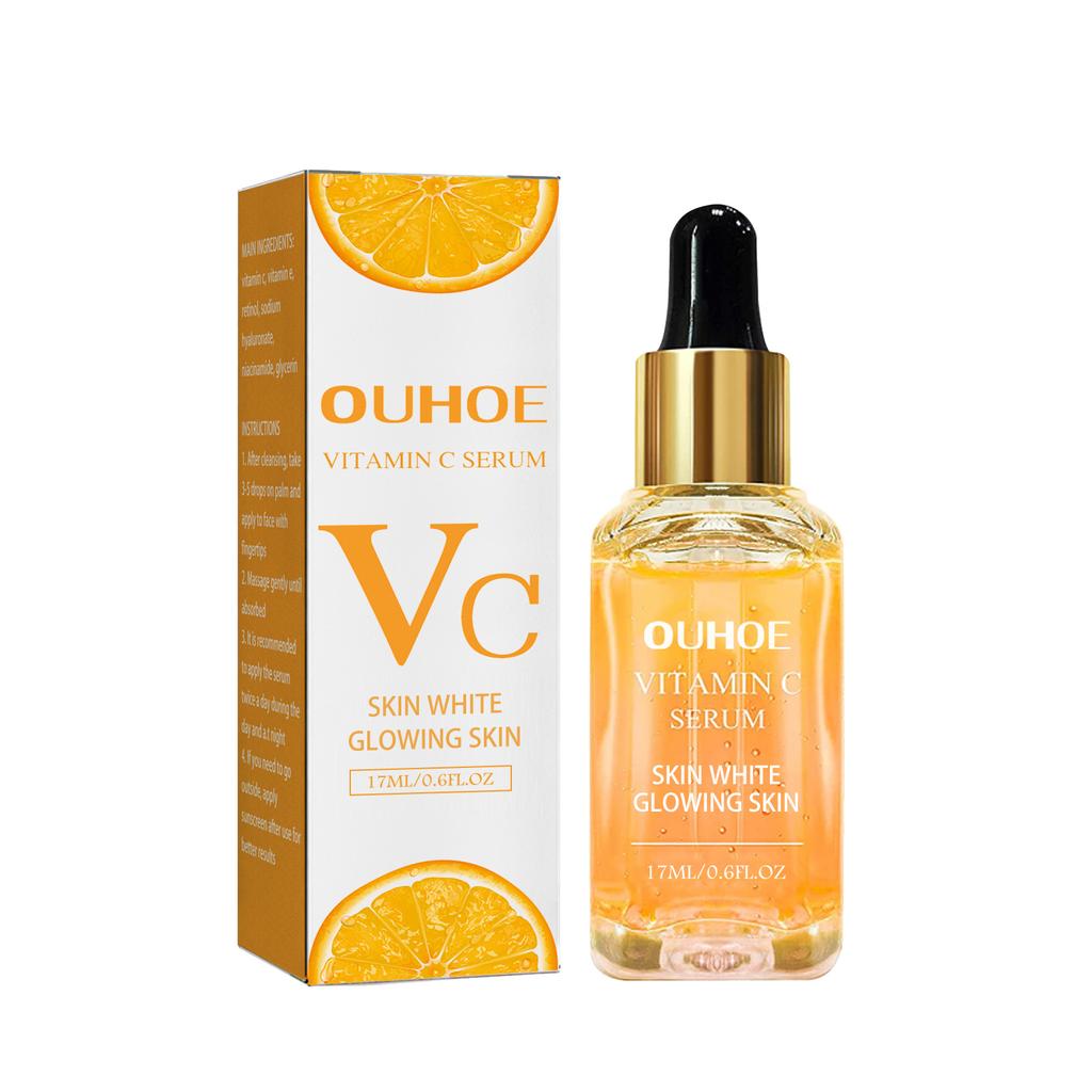 Vitamin C Facial Serum Brighten Skin Lighten Spots Hyaluronic Acid Face Essence Skin Care Products