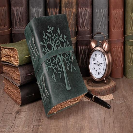 Tree of Life Journal Leather Diary Handmade Deckle Edge Paper Notebook Premium Diary