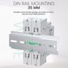 Mini Modular Din Rail Mount Three Phase Voltage Meter with LED Digital Display - Ac 60V-450V Gauge Indicator Detector by TONGOU