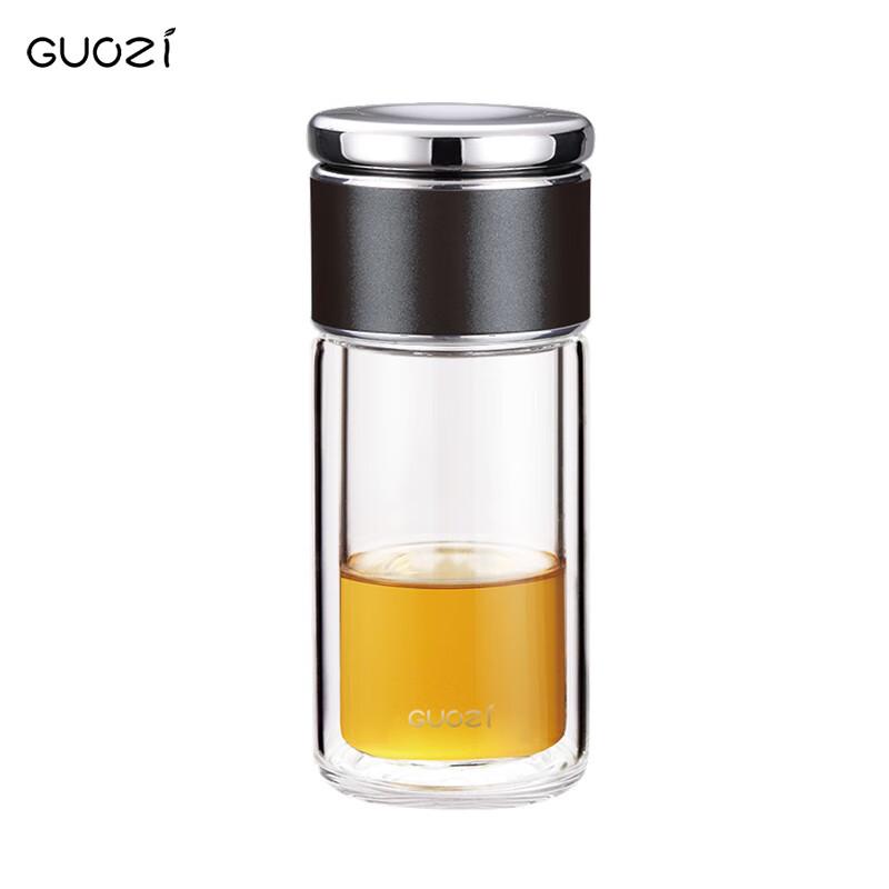 GUOZI Double-Layer High-Temperature Glass Tea Cup