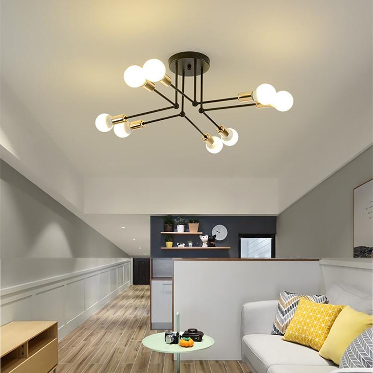 6/8 głowice LED lampa sufitowa do salonu Nordic światło kopuły oświetlenie do dekoracji domu oświetlenie naturalne żyrandol;
