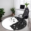 1PC Cat, Yin Yang Design Chair Carpet for Office, Indoor Non-Slip Washable  Carpet, Soft Comfortable Mat For Office Room Yy250930175
