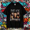 2025 Summe Dean Winchester Actor Graphic TShirt Unisex Fashion Retro Short Sleeve Tshirts Unisex 100 Pure Cotton Printed Tshirt
