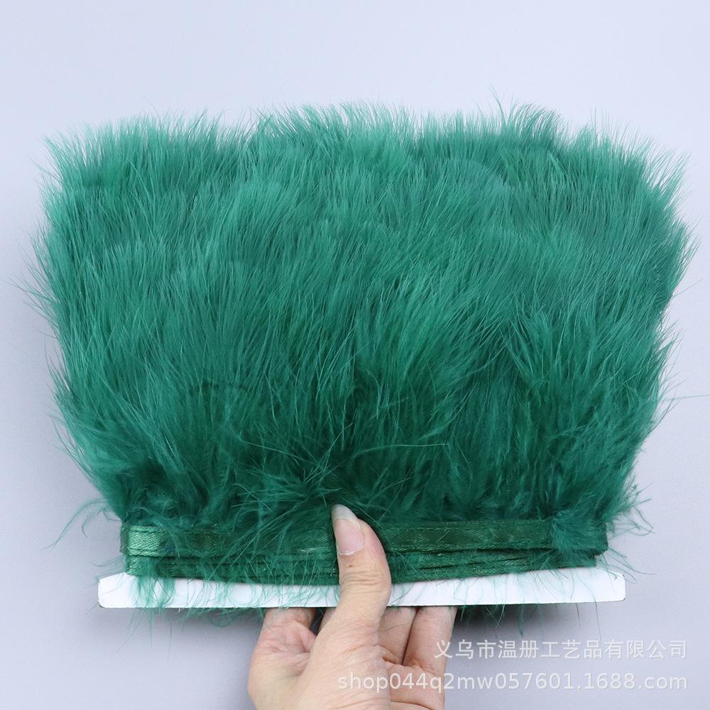 Encryption 8-10Cm Vascular Flannel Edge Clothing Accessories Material Colored Turkey Fluff Skirt Headdress