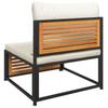 10 piece garden sofa set with cushions solid acacia wood