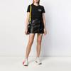 Off-White Markers Casual Tee Black Women Tops Black White OWAA049F19B070661001