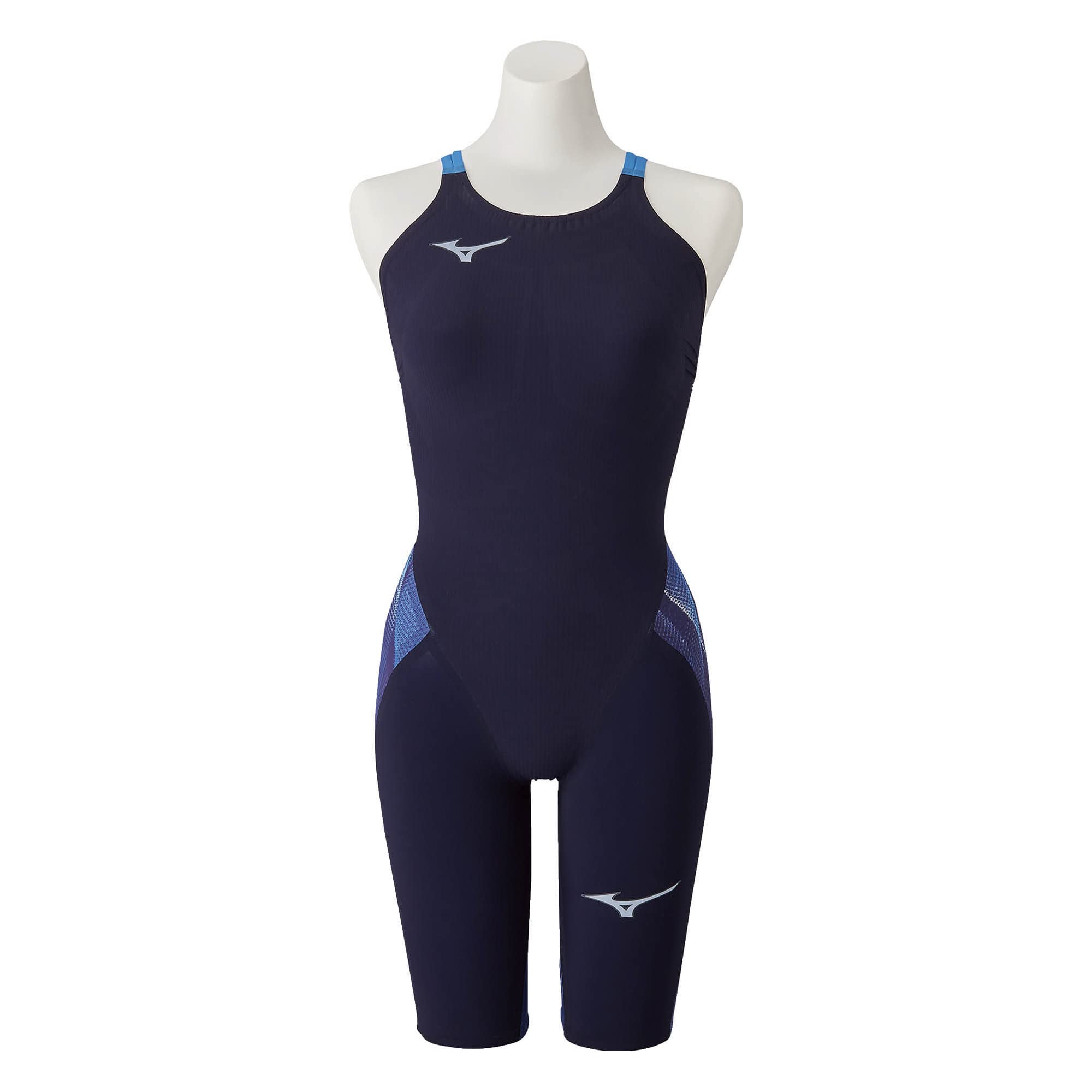 

[Mizuno] Swim Competitive Swimsuit Girls GXSONIC V MR Half Suit [FINA Approved] N2MG0202 20 Aurora Blue 130