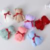 6PCS Cute Bear Towel Soft Coral Velvet Hand Towel Creative Wedding Bridesmaid Gifts Valentine's Day Gifts Party Decoration