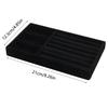 3pcs Black Jewelry Organizer Velvet Jewelry Storage Tray Display Ring Bracelet Necklace Storage Box ShowcaseDrawer Jewelry Boxes