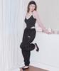 SWEATSWEET Lace Stud Jogger Pants - Black