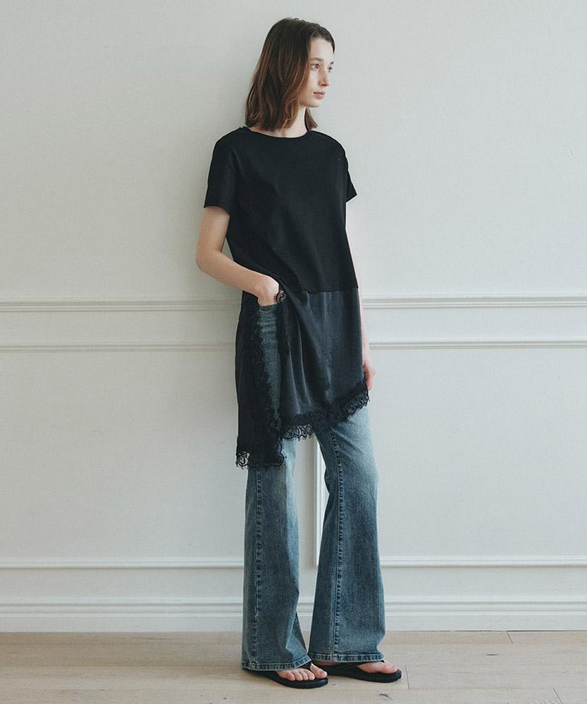 Aau Lace Combination Dress_Black
