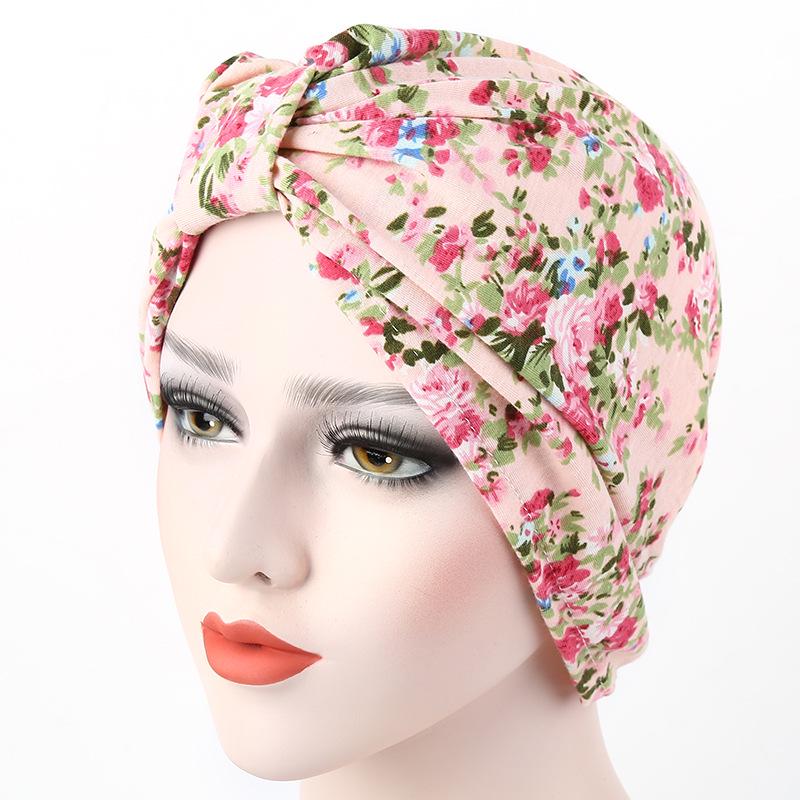 European & American Pastoral Floral Print Beanie - 5 Colors Available